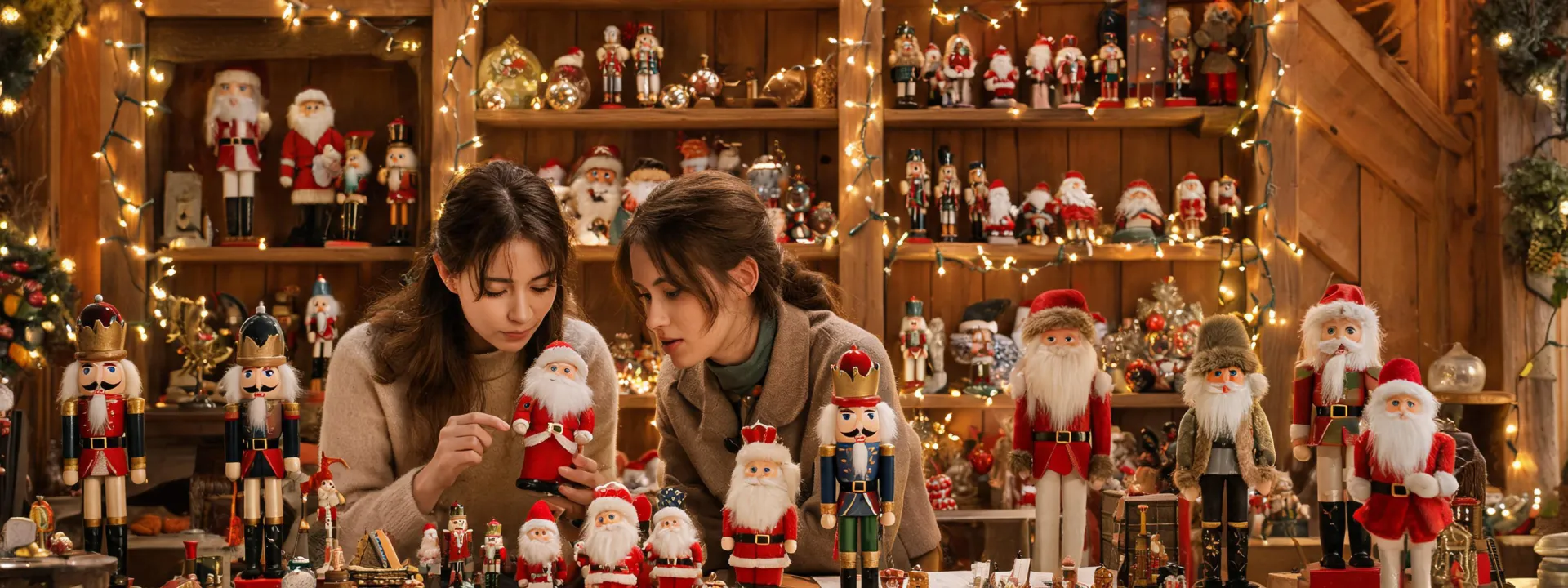 Kurt Adler heritage ornament studio and holiday shelves