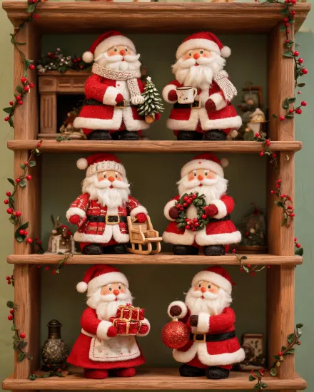 Santa figurine collection