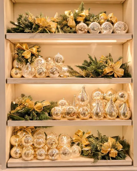 Christmas ornament display